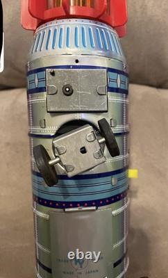 Vtg Space Frontier Rocket Ship Yoshino Battery Toy Apollo 11 Tested Works