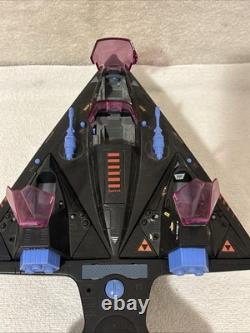 Vtg Starcom Shadowbat With 2 Pilots & 2 Parasites Retro Space Toy 1986 WORKS