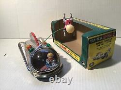 Vtg Tin Battery Op USA NASA Apollo Spaceship Modern Toys 3783 Masudaya Japan+Box