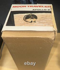 Vtg. Tin Litho B/O Moon Traveler Apollo -Z With Original Box Non Working Japan