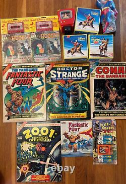 Vtg toy comic LOT Marvel Treasury Special 2001 A Space Odyssey Cowboy Horse MTU