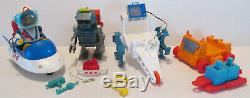 Working Billy Blastoff Robot & Billy Eldon Japan 1970 vintage many accessories