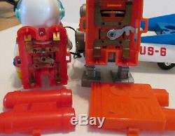 Working Billy Blastoff Robot & Billy Eldon Japan 1970 vintage many accessories