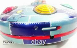 X-7 SPACE EXPLORER SHIP 1960s MASUDAYA Modern Toys Vintage Working Tin Toy Japan