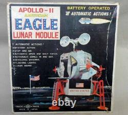 YONEZAWA Tinplate toy Apollo 2 Lunar Module NASA Space Spaceship japan made VTG