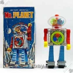 Yonezawa Horikawa Mr Planet Robot Astronaut Tin Plastic Vintage Space Toy Japan