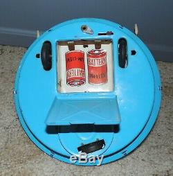 Yoshiya Japan SKY PATROL FLYING SAUCER Vintage Tin Battery Operated Toy 1960's