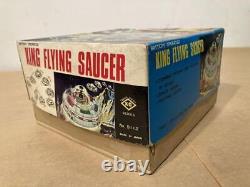 Yoshiya KING FLYING SAUCER Space X-081 Vintage Tin Toy Junk