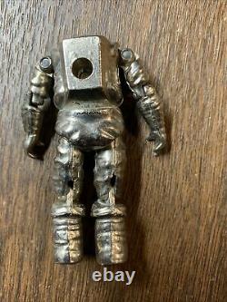 Zee Toys Metal Man 1978 Vintage Die Cast Metal Man Robot & Space Saucer Set